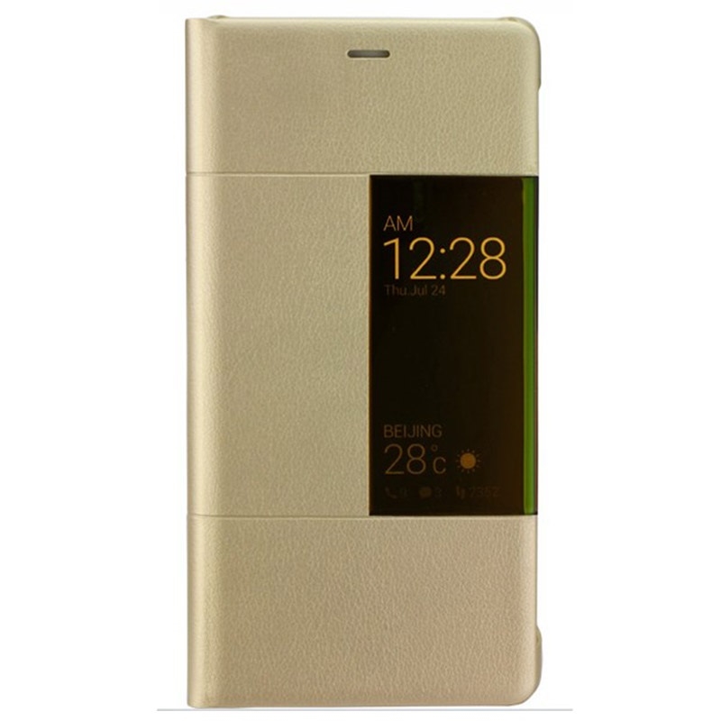 HUAWEII Custodia cover a libro View Flip per Huawei P9 Plus gold